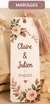marque pages mariage